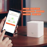 Tenda Nova MW3(2'li Paket) AC1200 Dual Band Mesh WiFi Sistemi 200㎡'ye Kadar Kapsama, Uygulama Kontrolü, Kolay Kurulum - Seçenekler: 2'li, 3'lü, 3 Pack, MX6 - 3 Pack