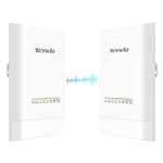 Tenda OS3 dış mekan erişim noktası için WLAN köprüsü (5 GHz'de 867 Mbps, 4 x 10/100 Mbps LAN bağlantı noktası, 12 dBi, PoE, 5 km menzil, merkezi yönetim, güç kaynağı dahil) (2'li paket)