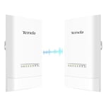 Tenda OS3 dış mekan erişim noktası için WLAN köprüsü (5 GHz'de 867 Mbps, 4 x 10/100 Mbps LAN bağlantı noktası, 12 dBi, PoE, 5 km menzil, merkezi yönetim, güç kaynağı dahil) (2'li paket)