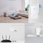 Tenda PH5 WLAN Powerline Adaptör Seti (1000Mbit/s Powerline + 300Mbit/s WLAN, 3 LAN Bağlantı Noktası, WiFi Klonlama, Tak ve Çalıştır, Diğer Mark - Seçenekler: AV1000+N300, P200 | 2'li paket, 1000 Mbps