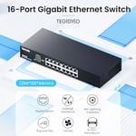 Tenda TEG1016D 16 Port 10/100/1000 Mbps Gigabit Rack-Mount Switch Metal Kasa - Seçenekler: 16 Bağlantı Noktası | Raf Montajı, 5 bağlantı noktası
