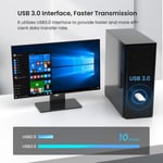 Tenda U18 WiFi 6 WLAN Stick WLAN USB Adaptörü (AX1800 Çift Bant 5 GHz:1201 Mbit/s +2,4 GHz: 574 Mbit/s) WPA3, USB 3.0, MU-MIMO, LED, Windows 10/11 destekler, PC/Laptop/Masaüstü için, Beyaz