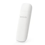 Tenda U18 WiFi 6 WLAN Stick WLAN USB Adaptörü (AX1800 Çift Bant 5 GHz:1201 Mbit/s +2,4 GHz: 574 Mbit/s) WPA3, USB 3.0, MU-MIMO, LED, Windows 10/11 destekler, PC/Laptop/Masaüstü için, Beyaz