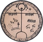 TENGRİ Gök Tanrı - Deri Peç - Arma - Türk Mitolojisi - Leather Patch