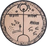 TENGRİ Gök Tanrı - Deri Peç - Arma - Türk Mitolojisi - Leather Patch