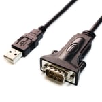 Tera Grand - Premium USB 2.0 - RS232 Seri DB9 Adaptör Kablosu 6 Feet - Windows 11, 10, 8, 7, Vista, XP, 2000, 98, Linux ve Mac'i destekler - FTDI Yonga Seti ve Kelebek Vidalarıyla üretilmiştir