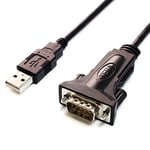 Tera Grand - Premium USB 2.0 - RS232 Seri DB9 Adaptör Kablosu 6 Feet - Windows 11, 10, 8, 7, Vista, XP, 2000, 98, Linux ve Mac'i destekler - FTDI Yonga Seti ve Kelebek Vidalarıyla üretilmiştir