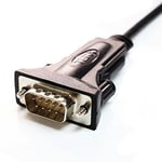 Tera Grand - Premium USB 2.0 - RS232 Seri DB9 Adaptör Kablosu 6 Feet - Windows 11, 10, 8, 7, Vista, XP, 2000, 98, Linux ve Mac'i destekler - FTDI Yonga Seti ve Kelebek Vidalarıyla üretilmiştir