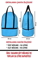 Termos Çanta Plaj Çanta Piknik Çanta Isı Yalıtımlı Sıcak Soğuk Tutucu Outdoor 2 Bölmeli 26 Litre