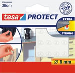 Tesa Protect Sessiz / Kaydırmaz Yuvarlak Pedler, 8mm, Şeffaf