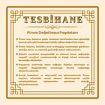 (Tesbihane) Firuze Doğaltaş-Krom Çelik Kombinli Tesbih Anahtarlık