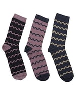 TEST 3'lü Kombin Zigzag Desenli Erkek Çorap 39/42