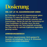 Tetra Crystalwater - Akvaryumdaki kristal berraklığında su için uyuşturuculara karşı su geçirmez, yüzer parçacıkları, 250 ml şişe bağlar