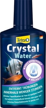 Tetra Crystalwater - Akvaryumdaki kristal berraklığında su için uyuşturuculara karşı su geçirmez, yüzer parçacıkları, 250 ml şişe bağlar