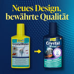 Tetra Crystalwater - Akvaryumdaki kristal berraklığında su için uyuşturuculara karşı su geçirmez, yüzer parçacıkları, 250 ml şişe bağlar