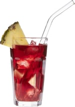 TFA Dostmann GlasWerk Curved cam pipet, 14.2018.06, 6'lı paket, bulaşık makinesinde yıkanabilir, kokteyller, buzlu çay, limonata, buzlu kahve için, beyaz