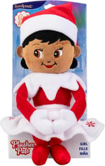 The Elf on the Shelf Plushee Pals - 43 cm Scout Elf Peluş Oyuncaklar - Sarılabilir ve Sevimli Kahverengi Gözlü Kız Dolması Elf Peluş