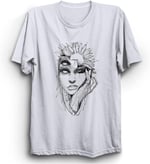 The Fame Flowery Face, Çiçek ve Yüz, Kadın Çizim Tişört