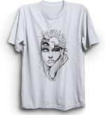 The Fame Flowery Face, Çiçek ve Yüz, Kadın Çizim Tişört