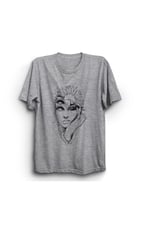 The Fame Flowery Face, Çiçek ve Yüz, Kadın Çizim Tişört
