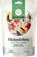 The Good Wild Filizlendirilmiş Yeşil Mercimek - Glutensiz Kuru Bakliyat, Vegan, Yüksek Lif ve Protein Kaynağı, 175 g