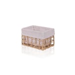 The Mia Braid Hasır Organizer Sepet Naturel 22x14x13 Cm
