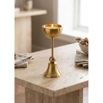 The Mia Brass Pirinç Şamdan Ve Tealight Mumluk 15 Cm