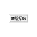 The Mia Dikdörtgen Servis Congratulations - 35 X 16 Cm