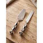 The Mia Gingham Pasta Servis Takımı Siyah Beyaz 2 Parça