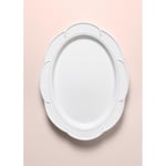 The Mia Grande Servis Tabağı Beyaz 41x31 Cm Grd0012