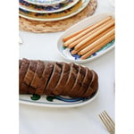 The Mia Limoncello Oval Servis 2li Set Gri 26 Cm