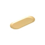 The Mia Linea Oval Çelik Servis Tabağı Gold 26 X 11 Cm