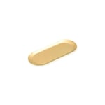 The Mia Linea Oval Çelik Servis Tabağı Gold 18 X 8 Cm