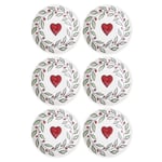 The Mia Luv Pasta Tabağı 6lı Set 19 Cm