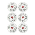 The Mia Luv Servis Tabağı 6lı Set 26 Cm