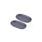 The Mia Noon Oval Servis 2li Gri 17 Cm