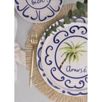 The Mia Palma Servis Tabağı 6lı Set 26 Cm