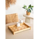 The Mia Wicker Bambu Tepsi 36x25 Cm Tps0072