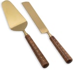 The Mia Wood Pasta Servis Takımı 2 Parça Altın, CKB0271