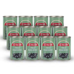 The Mill Çekirdeksiz Siyah Zeytin Teneke (12'li Paket) - Süzme Ağırlık: 100 g - 361-400 adet/kg - Çekirdeksiz - Salamura - Kuzey Ege Bölgesi Zeytinleri - Vitamin ve Antioksidanca Zengin