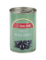 The Mill Çekirdeksiz Siyah Zeytin Teneke (12'li Paket) - Süzme Ağırlık: 100 g - 361-400 adet/kg - Çekirdeksiz - Salamura - Kuzey Ege Bölgesi Zeytinleri - Vitamin ve Antioksidanca Zengin