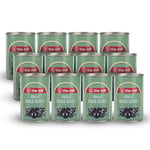 The Mill Çekirdeksiz Siyah Zeytin Teneke (12'li Paket) - Süzme Ağırlık: 100 g - 361-400 adet/kg - Çekirdeksiz - Salamura - Kuzey Ege Bölgesi Zeytinleri - Vitamin ve Antioksidanca Zengin