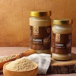 The Mill Tahin 500 g Cam Kavanoz - Helal - Veganlara Uygun - İnce Öğütülmüş Susam - Doğal Olarak İşlenmiş - Atıştırmalık ve Kahvaltı İçin İdeal - Pekmezle Karıştırılabilir - Demir ve Vitamin Kaynağı