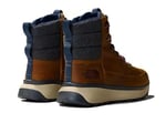 The North Face Bergen Deri Su Geçirmez Kar Botu, Erkek, Timber Tan/TNF Red