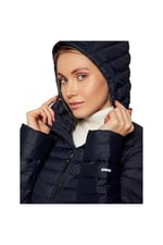 The North Face Stretch Down Hoodie Kapüşonlu Kadın Mont Lacivert