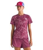 The North Face W Flex S/S Tee Reg Aop Kadın Antrenman Tişörtü NF0A8BQG85N1 Pembe