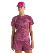 The North Face W Flex S/S Tee Reg Aop Kadın Antrenman Tişörtü NF0A8BQG85N1 Pembe
