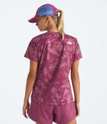The North Face W Flex S/S Tee Reg Aop Kadın Antrenman Tişörtü NF0A8BQG85N1 Pembe