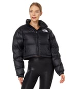 The North Face W Nuptse Short Kadın Outdoor Montu (700 Dolgu Kaz Tüyü) NF0A5GGEKX71 Siyah