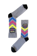 The Socks Company Erkek Dizaltı Çorap Boom Sox, Çok Renkli, Tek Ebat (Üretici ölçüsü: 41-45 (STD))